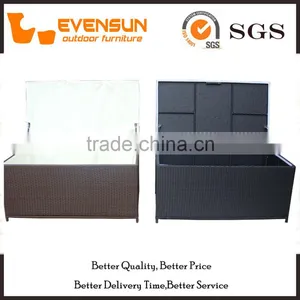 Traditional Cube Storage Rattan Box Wicker Furniture thumbnail-3