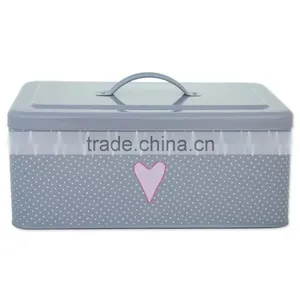Vintage Design Home Kitchen Pink Bread Bin thumbnail-3
