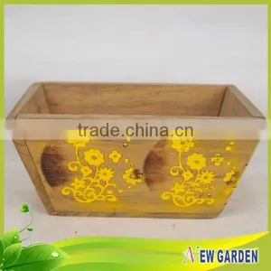 Hand Carved High Quality Promotional Decoration Antique Wooden Vases thumbnail-4