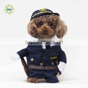 Funny Dog Clothes Pliceman Uniform Design thumbnail-2