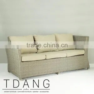 Sonoma Wicker Sofa 3 Seats Right Hand - Rattan Patio Furniture Garden Bench. thumbnail-2