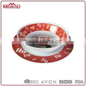 Ho~ Ho X'mas Decorative Plates & Bowls, Christmas Melamine Cheap Dinnerware Set thumbnail-1
