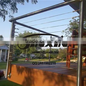 Stainless Steel Wire Railing Hardware / Cable Railing Fittings / Wire Mesh Balustrades thumbnail-4