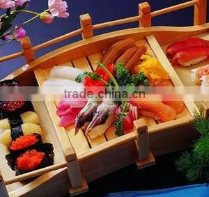 Delicate Sushi Containing Sushi Wooden Bridge thumbnail-2