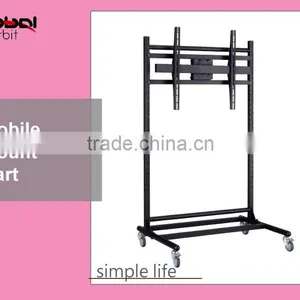 Living Room Furniture Design Monitor Bracket Swivel TV Cart With Wheels thumbnail-6