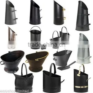 the Heritage Coal Hod Fireplace Accessory Metal Black Coal Hod thumbnail-4