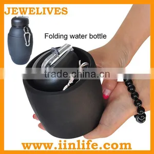 New 2015 Foldable Custom Silicone Water Bottle thumbnail-4