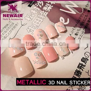 New Air Fashion Customized Body Metal StyleNail Art Stickers thumbnail-2