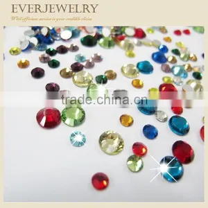 Glass Rhinestone Diamond Shiny Color Flat Back Rhinestone thumbnail-1