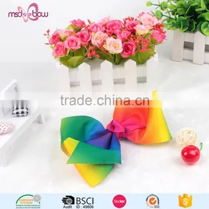 Wholesale Fancy Rainbow Hair Bow thumbnail-2