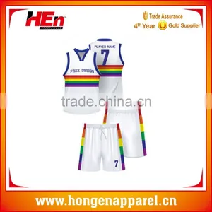 Hongen Apparel Camo High Quality Sublimated Basketball Uniforms thumbnail-1
