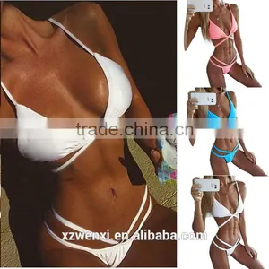 Wholesale 2017 New Design Sexy Swimwear Bathing Suits Xxx Hot Sex Bikini Women Beachwear OEM Bralettes thumbnail-3