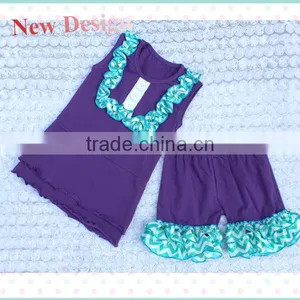 Wholesale Rpurple-blue Kids Outfits Summer Wear thumbnail-1