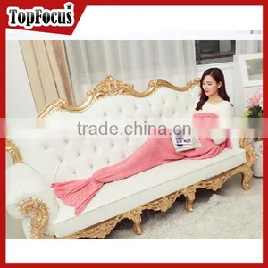 Bulk Wholesale Adult Knitted Mermaid Tail Blanket TV Wearable thumbnail-1