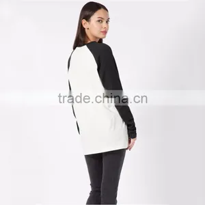 China Factory Price t Shirt Design Customized Blank Raglan T-shirt thumbnail-2