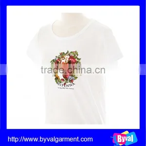 Custom Woman Printing T Shirt/Woman Short Sleeve Printing T Shirt/OEM Woman Printed Tshirts thumbnail-1