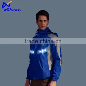 OEM hi Viz LED Flashing Windproof Jacket thumbnail-5