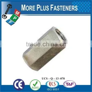 Made in Taiwan DIN 6334 Extension Nut Metric Hexagonal Connecting Nut thumbnail-6