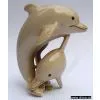 Mammoth Netsuke - Two Dolphins thumbnail-1