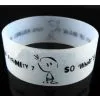Screen-Printed Silicone Wristband thumbnail-1