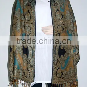 Indian Pashmina Scarves Shawls Stoles Dupatta For Ladies thumbnail-4