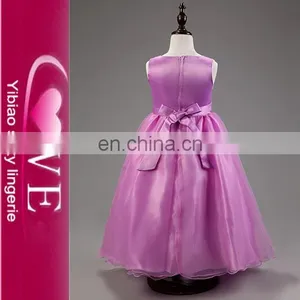 Wholesale Colorful Girl Party Wear Latest Design Flower Girl Dress Wedding Fancy Children Girl Dress thumbnail-3