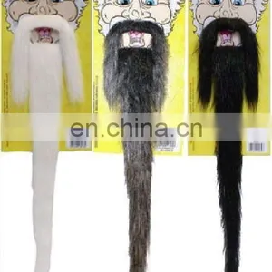 Long Fake Mustache Mans High Quality Fake Beard for Party MH2062 thumbnail-1
