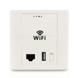 Standard 802.3af 48V PoE in Wall Wireless AP Router WiFi High Power Access Point With USB Charging Function thumbnail-1