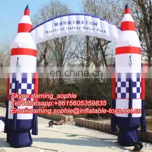 Customized Inflatable Rocket Arch Entrance for Outdoors Advertising thumbnail-1