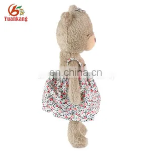 ICTI Manufacturer Plush Fluffy Stuffed Bear With Skirt thumbnail-3