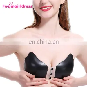 High Quality New Design Sexy Self Adhesive Magic Push Up Strapless Bra thumbnail-1