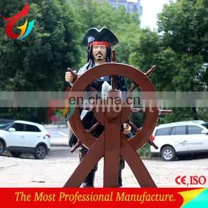 Classical Standing Fiberglass Iron Man Statute for Sale thumbnail-1
