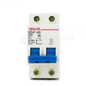 Dz47-63 C40 2p Air Switch Miniature Circuit Breaker Circuit Breaker Household Switch thumbnail-4