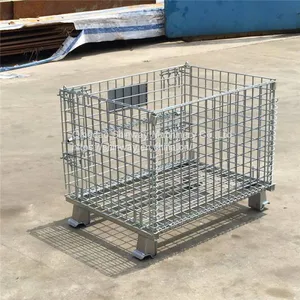 Shinway Collapsible Wire Container；Collapsible Storage Cage thumbnail-3