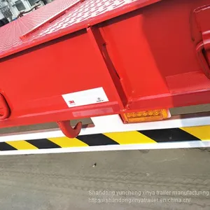 Made in China Gooseneck Low Platform Semi Low Flatbed Trailer Lowbed Truck Trailer for Sale thumbnail-5