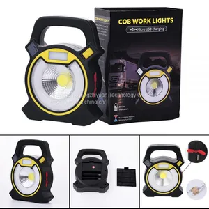 LED Work Light 15W COB Portable Outdoor Camping Light With USB Port Rechargeable Floodlight IPX5 Waterproof thumbnail-1
