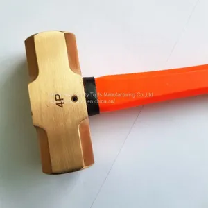 4 Lbs Fiberglass Handle Sledge Hammer BeCu Non Sparking Tools thumbnail-2