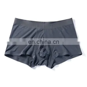 Men's Boxer Briefs Breathable Comfort No Ride-up Modal Spandex Mid-waist Seamless Underwear thumbnail-5