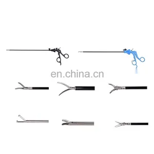 Laparoscopic Grasping Forceps With Insulated Handle Rachet Fenestrated Grasping Forceps Enestrated Grasping Forceps thumbnail-6