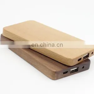 Hot Selling Ultra Thin Original Card Custom 8000mah Wooden Power Bank thumbnail-5