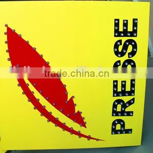 Outdoor LED Presse Sign Stainless Steel 2 Sides 228 LEDs LED Indicates Display thumbnail-1