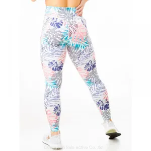 Woman's Ditiga; Printed Capris Activewear Exercise Leggings Designs&Digital&Mesh thumbnail-1