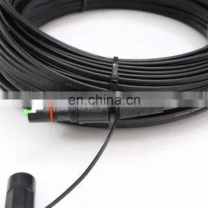 DYS 1 Core Outdoor Fiber Optic MINI IP Connector Compatible OptiTap SC APC to SC/APC FTTH Drop Cable Assembly thumbnail-1