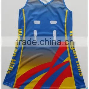 Custom Made Women Sublimation Team Netball Dress thumbnail-1