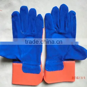 CE Standard AB Grade Cow Split Leather Machinist Working Safety Leather Gloves thumbnail-2