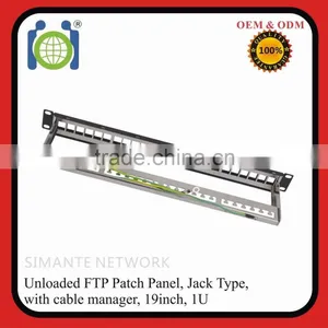 19 Inch 1U Unloaded 24 Ports Patch Panel thumbnail-3