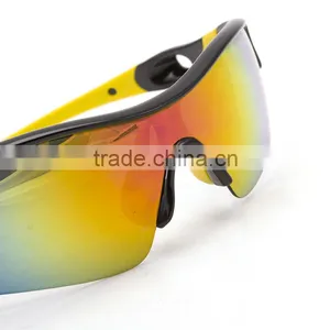 Popular Fashional Shiny Black Revo Lens Anti Slip Riding Sunglasses thumbnail-5