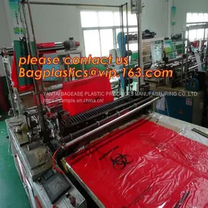 Polypropylene Biohazard Disposal Bags, Warning Label, Sterilization Printed, Waste Bags With Biohazard Symbol thumbnail-3