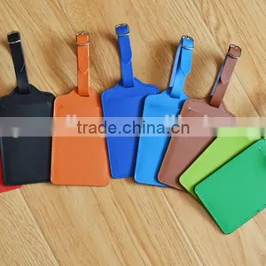 Wholesale Genuine Leather Luggage Tags Baggage Tags Colorful Luggage Parts thumbnail-6