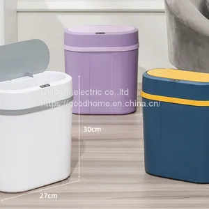 Nordic Smart Trash Can Household Simple Automatic Sensing Living Room Bedroom Bathroom Seam（Wechat:13510231336） thumbnail-1
